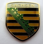 Magnetbutton Sachsenwappen